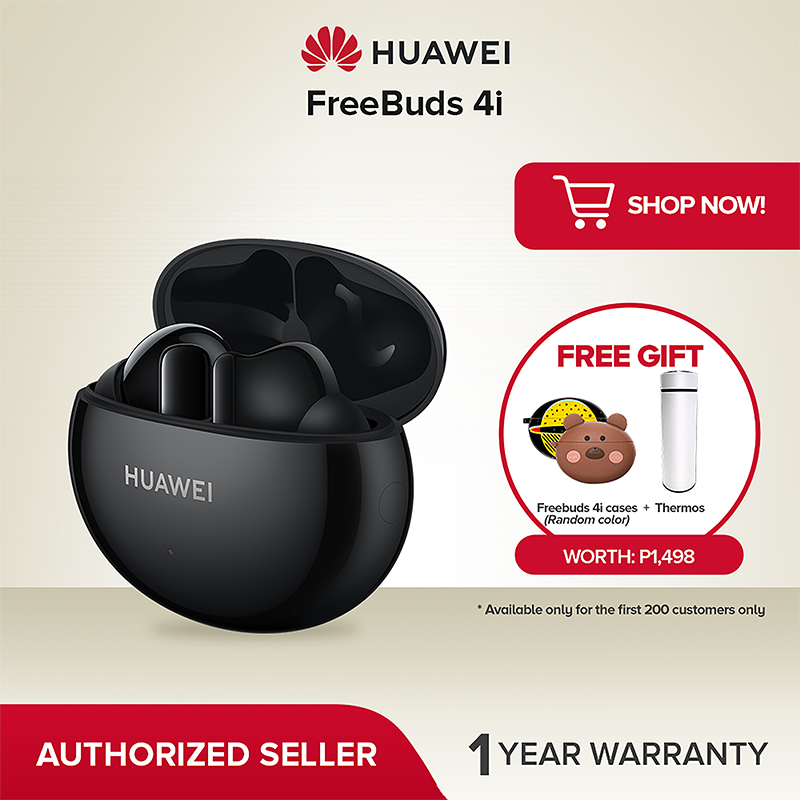 HUAWEI FreeBuds 4i Wireless in-Ear Bluetooth Earphones with Long Battery  Life, Comfortable Active Noise Cancellation, Fast Charging, Crystal Clear
