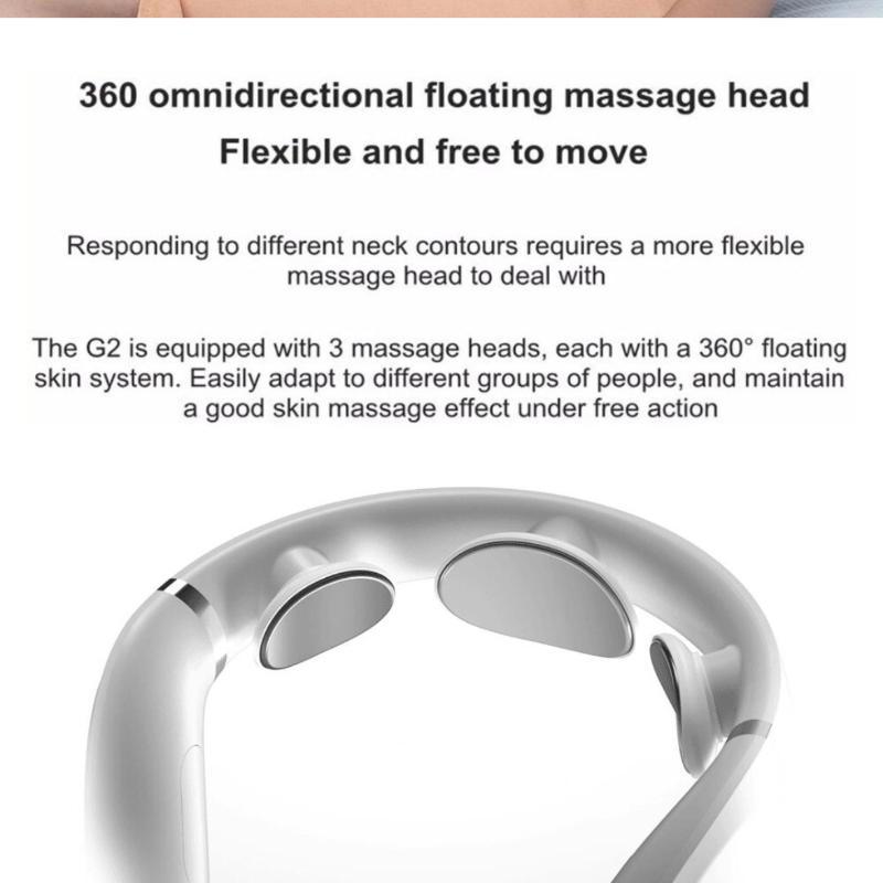 Jeeback G2-T Neck Massager Electric Massager L-Shape Far Infrared Heating  Cervical Massager for Health Care