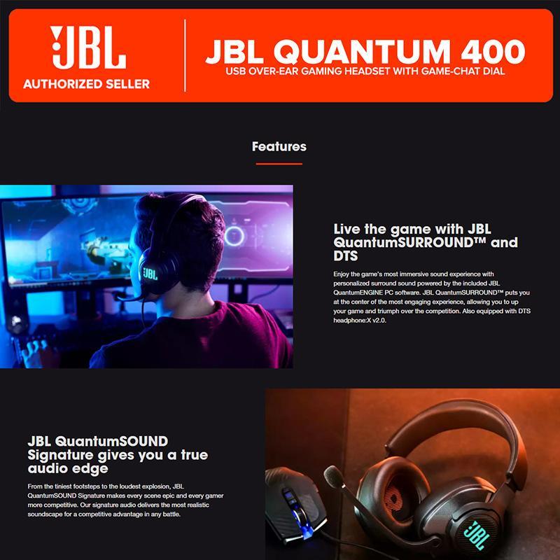 JBL QUANTUM 400 QuantumSOUND Signature