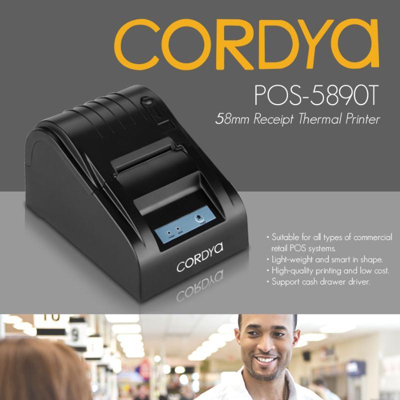 Cordya Pos 5890t Portable 58mm Usbbluetooth Port Pos Receipt Thermal Printer Black 8056
