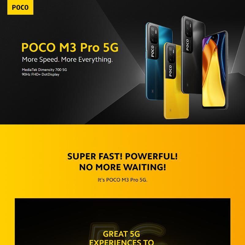 Xiaomi Poco M3 Pro 5g 4gb Ram 64gb Rom 90hz Fhd Dotdisplay Mediatek Dimensity 700 5g 48mp 9689