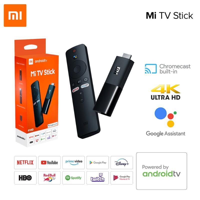  Xiaomi Mi TV Official US Version 1GB RAM +8GB ROM, Portable  Streaming Media Player HD Playback 1080P HDR Netflix Quad Core 64 Bit Android  TV 9.0, Bluetooth remote with Google Assistant 