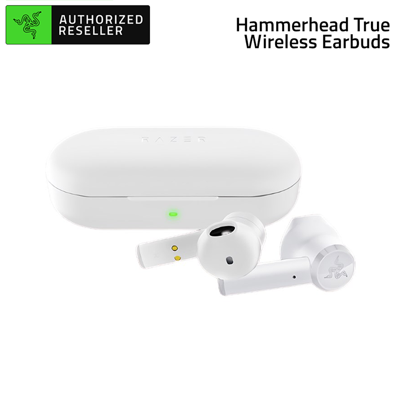 RAZER Hammerhead True Wireless Earbuds Bluetooth 5.0 IPX4 Touch Control TWS Earphones  with Charging Case(Mercury)